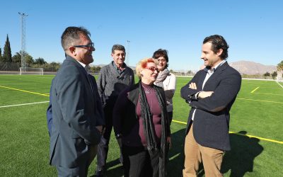 La Diputación de Alicante finaliza las obras de acondicionamiento del campo de fútbol de Jacarilla con una inversión de 281.500 euros