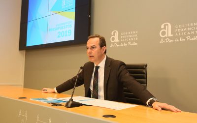 Los presupuestos de la Diputación de Alicante para 2019 pondrán el foco en la atención a los municipios y en las inversiones hídricas