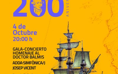 ADDA Simfònica estrena la suite Expedición Balmis en un concierto homenaje al insigne médico alicantino