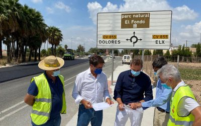La Diputación de Alicante invierte 350.000 euros en la construcción de un carril bici para la Ronda Sur de Elche
