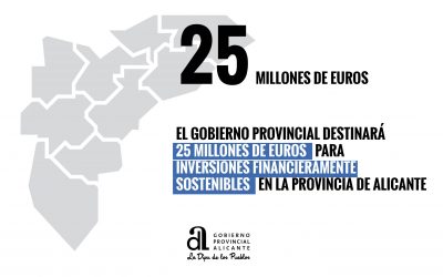El Gobierno Provincial impulsa una convocatoria de 25 millones de euros para inversiones sostenibles de la que se beneficiarán todos los municipios