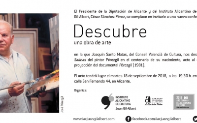 El Instituto Juan Gil-Albert celebra el centenario de Pérezgil con una conferencia y un documental sobre el artista