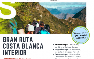 La Diputación de Alicante organiza un programa senderista para dar a conocer la Gran Ruta Costa Blanca Interior