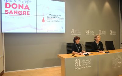 El Maratón de Donación de Sangre de la Diputación de Alicante atiende a 377 personas y bate su récord de participación