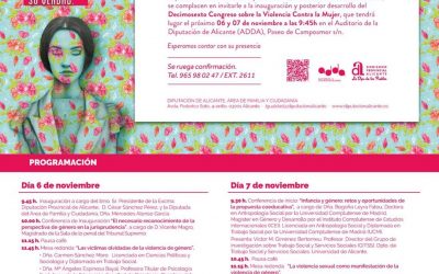 El XVI Congreso sobre la Violencia contra la Mujer reúne mañana en el ADDA a más de 900 asistentes