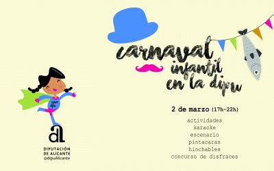 La Diputación de Alicante celebra este sábado la fiesta del Carnaval con una divertida jornada dedicada a los más pequeños de la casa