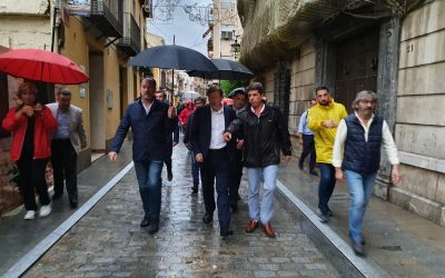 El presidente de la Diputación de Alicante visita en Orihuela las zonas más afectadas por el temporal