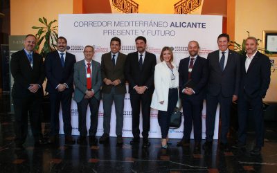 Carlos Mazón: “El Corredor Mediterráneo debe conectar con el Puerto y el Aeropuerto de Alicante y tener una segunda vía por la costa”