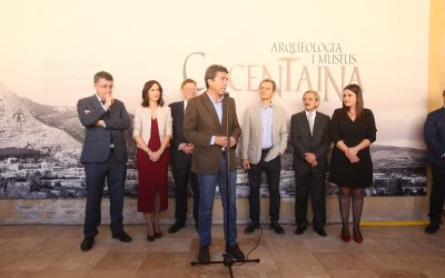 Carlos Mazón propone activar un convenio a tres bandas para promocionar la Fira de Tots Sants de Cocentaina