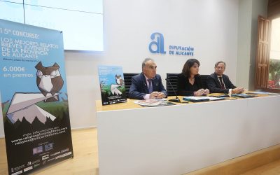 La Diputación de Alicante impulsa una nueva edición del concurso de los mejores relatos breves juveniles
