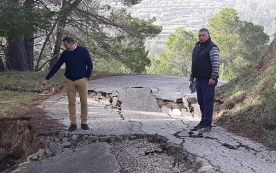 Diputación sube a 250.000€ las ayudas urgentes para la apertura de caminos afectados por el temporal y estudia crear una nueva línea para la reparación de estas vías